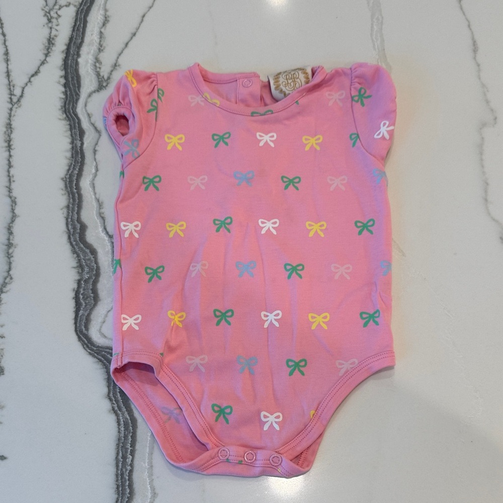 TBBC Pink Onesie with Bow Pattern